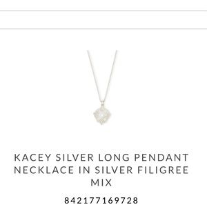 Kendra Scott - Kacey silver Long Pendant Necklace